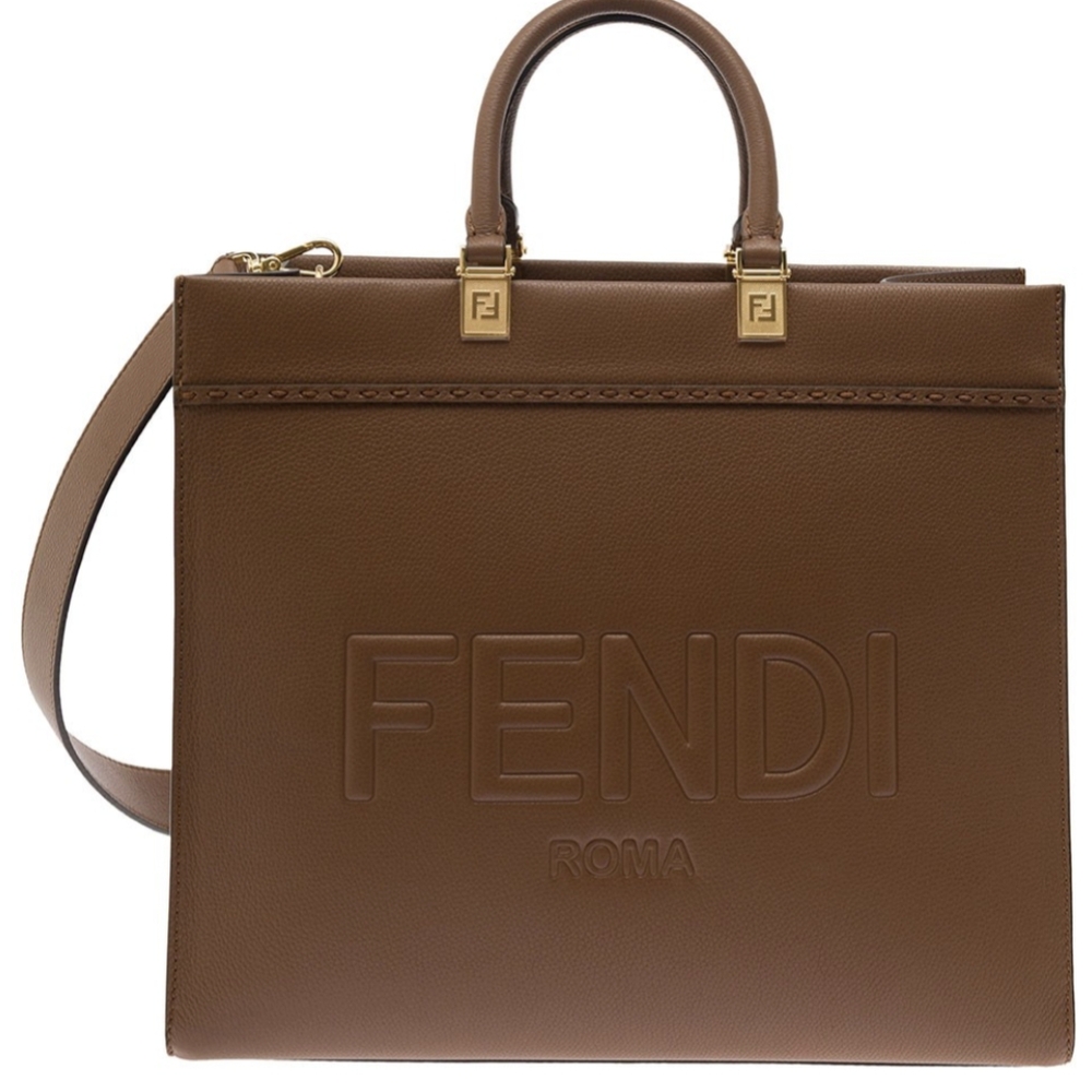 Fendi Sunshine Medium Tote Bag brown